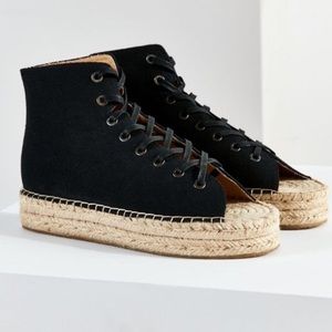 Open toe "espadrille" sandals